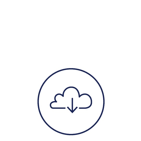 εικονίδιο βάσης δεδομένων cloud