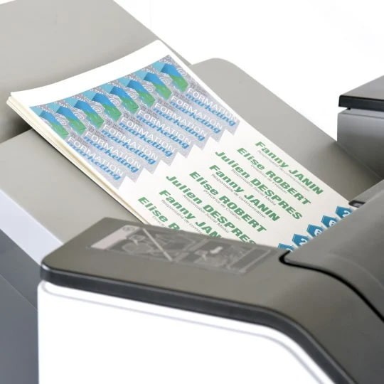 Εκτυπωτής με τυπωμένες ετικέτες ονόματος για περικάρπια