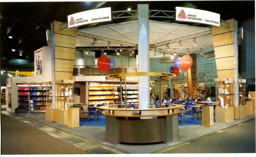 περίπτερο της avery zweckform και της avery dennison στην έκθεση