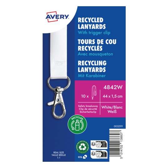 Εικόνα προϊόντος: Avery Zweckform, Άρθρο: 4842W, Κορδόνι, 15 x 440 mm, Μικρή συσκευασία, 10 τεμάχια.