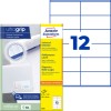 Συσκευασία με ετικέτες: Avery Zweckform Universal-Etiketten, Άρθρο: 3424, Διάσταση: 105 x 48 mm, Καταλληλότητα εκτύπωσης: Inkjet, Laser ασπρόμαυρο, Έγχρωμο λέιζερ, Περιεχόμενο: 1.200 ετικέτες / 100 φύλλα, 12 ετικέτες/φύλλο.