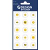 Συσκευασία: Z-Design, Άρθρο: 4429, Αυτοκόλλητα Γυαλίσματος, 85 x 160 mm, Μικρή Συσκευασία, 15 αυτοκόλλητα / 1 φύλλο.