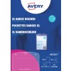Εικόνα συσκευασίας: Avery Zweckform, Άρθρο: 4834XL, Διάσταση: 105 x 148 mm, Καταλληλότητα εκτύπωσης: Ασπρόμαυρο laser, Έγχρωμο laser, Inkjet, Laser, Περιεχόμενο: 50 κονκάρδες ονομάτων / 52 καρτελάκια εισαγωγής / 13 φύλλα, /φύλλο.