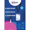 Εικόνα συσκευασίας: Avery Zweckform, προϊόν: 4834, διάσταση: 105 x 148 mm, καταλληλότητα εκτύπωσης: Inkjet, έγχρωμος laser, λέιζερ ασπρόμαυρο, φωτοτυπικά, περιεχόμενο: 10 ετικέτες ονομάτων / 12 καρτέλες εισαγωγής / 3 φύλλα, /φύλλο;